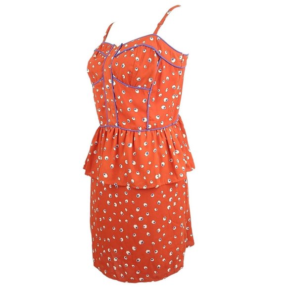 Pure Sugar Sundress Womens Size L Spaghetti Straps Red Blue Floral Dress NEW - Picture 2 of 11